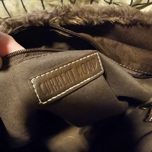 Dolls Kill Current Mood Brown Faux Fur Tote Bag Purse - Picture 4 of 7